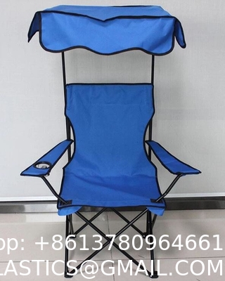 Oversized Camping Chair with Shade Canopy, Folding Lawn Chairs Cup Holders, Camping Lounge Chair for Hiking Travel