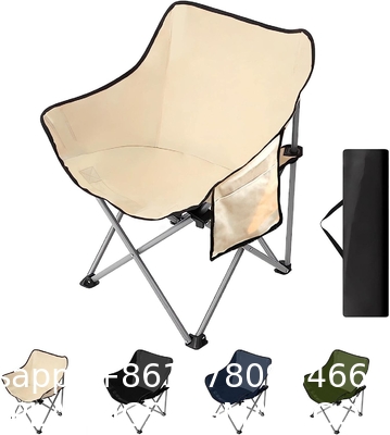 Folding Chairs Heavy Duty Support 350 lbs Moon Chair with Carry Bag Portable Folding Camping Chair with Carry Bag