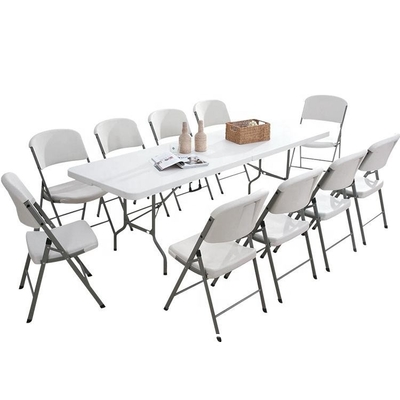 Custom 4ft 6ft 8ft Cheap Round Foldable Table Portable Folding White Round Tables For Events Wedding