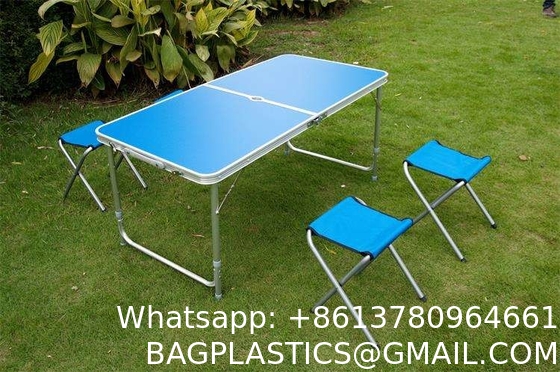 Foldind Camping Table 4FT Card Table Aluminum Lightweight Foldable Table w/Handle for Indoor Outdoor Portable Table