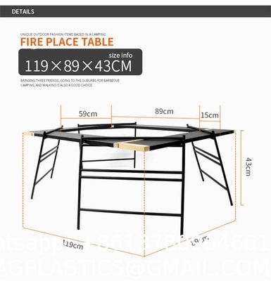 Outdoor Spliced Camping Folding Table, Outdoor Table, Card Table, Portable Grill Table, Adjustable Heights