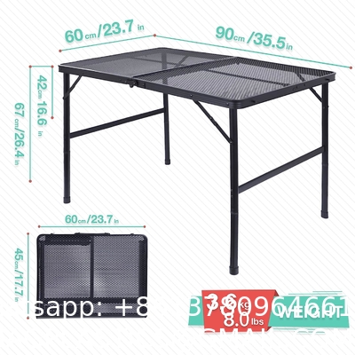 Outdoor Spliced Camping Folding Table, Outdoor Table, Card Table, Portable Grill Table, Adjustable Heights