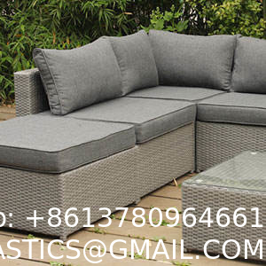 Patio Furniture Set Outdoor Sectional Sofa Conversation Set All Weather Wicker Rattan Couch Dining Table & Chair