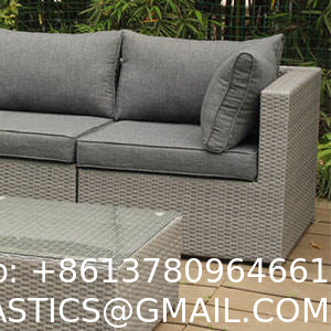 Patio Furniture Set Outdoor Sectional Sofa Conversation Set All Weather Wicker Rattan Couch Dining Table & Chair