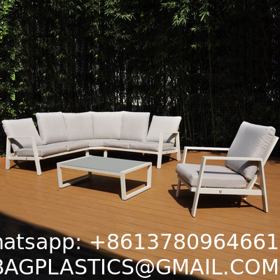 Patio Furniture Set Outdoor Sectional Sofa Conversation Set All Weather Wicker Rattan Couch Dining Table & Chair
