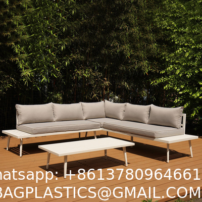 Patio Furniture Set Outdoor Sectional Sofa Conversation Set All Weather Wicker Rattan Couch Dining Table & Chair