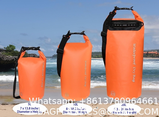 Waterproof Dry Bags Set, Dry Bag with 2 Zip Lock Seals & Detachable Shoulder Strap, Waist Pouch & Phone Case