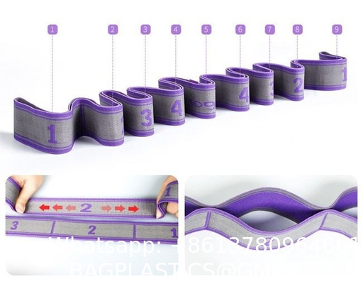 Stretch Strap, Elastic Yoga Stretching Strap, Multi-Loop Physical Therapy, Pilates, Yoga, Dance & Gymnastics Exercis