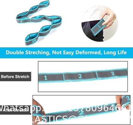 Stretch Strap, Elastic Yoga Stretching Strap, Multi-Loop Physical Therapy, Pilates, Yoga, Dance & Gymnastics Exercis