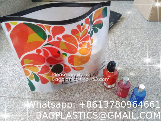 Clear Makeup Bag Travel Toiletry Organizer Pouches Small Zipper Pouch PVC Plastic Transparent Clear Cosmetic Bags