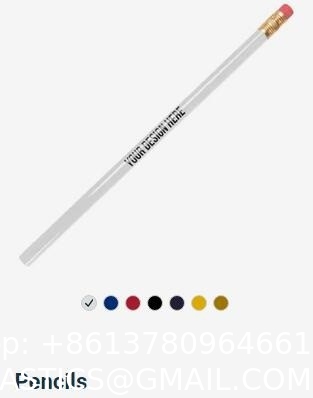 Custom Pencils, Personalized Pens With Stylus- Custom Metallic Printed Name Pens Black Ink - Imprinted With Logo