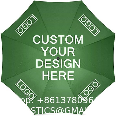 Custom Umbrellas Design Your Own Add Logo Image Personalized Design Sun/Rain All Weather Folding Foldable Umbrella