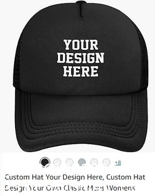 Custom Baseball Cap With Your Text,Personalized Adjustable Trucker Caps Casual Sun Peak Hat For Gifts