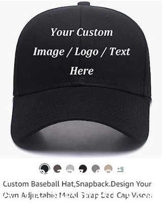 Custom Baseball Cap With Your Text,Personalized Adjustable Trucker Caps Casual Sun Peak Hat For Gifts