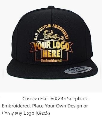 Custom Baseball Cap With Your Text,Personalized Adjustable Trucker Caps Casual Sun Peak Hat For Gifts