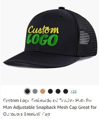 Custom Baseball Cap With Your Text,Personalized Adjustable Trucker Caps Casual Sun Peak Hat For Gifts