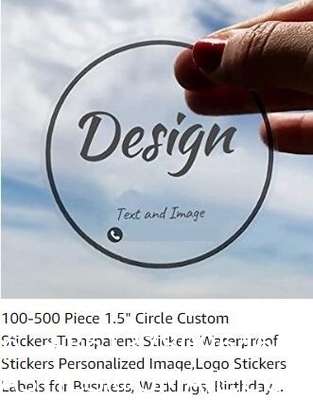 Custom Stickers Your Design Here Business 120 Pcs Rounded Square Kids Personalized Gifts Packaging, Wedding