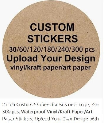 Custom Stickers Your Design Here Business 120 Pcs Rounded Square Kids Personalized Gifts Packaging, Wedding