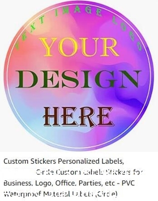 Custom Stickers Your Design Here Business 120 Pcs Rounded Square Kids Personalized Gifts Packaging, Wedding