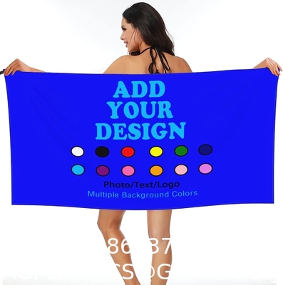 Personalized Beach Towels Add Your Design Here Custom Bath Towels Personalized Gifts Design Your Own Text/Logo/Photo