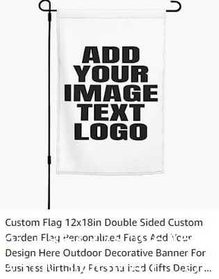 Custom Flag Personalized Flags Add Your Design Here Outdoor Decorative Flag 3x5Ft Create Your Own Picture Text