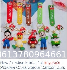 Cartoon Keychains Key Goodie Bag Stuffer Christmas Gift Holiday Charms Kids Birthday Party Favors School Carnival