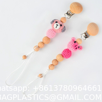 DIY Ornament Baby Molar Teether Accessories Color Crochet Bear Baby Molar Bracelet Stall Toy