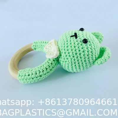 DIY Ornament Baby Molar Teether Accessories Color Crochet Bear Baby Molar Bracelet Stall Toy