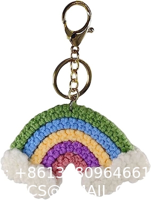 Crochet Plush Keychain - Keychain Accessory Handmade Bag Charm Key Chain Car Keyring Charm Handbag Bag Purse Pendant