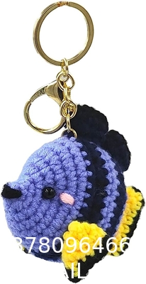 Crochet Plush Keychain - Keychain Accessory Handmade Bag Charm Key Chain Car Keyring Charm Handbag Bag Purse Pendant