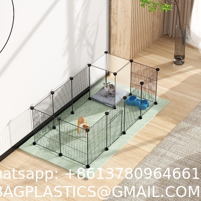 Pet Playpen,Small Animals Cage DIY Wire Portable Yard Fence with Door Puppies, Kitties, Bunny, Turtl
