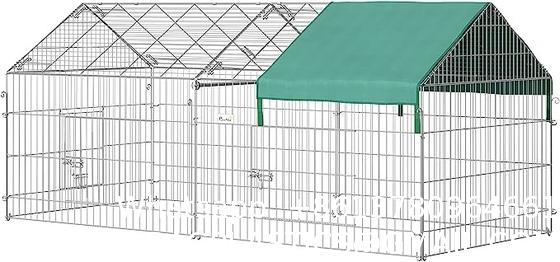 Large Stainless Steel Dog Crate XL 43 inch Indoor Kennel Cages and Playpen for Training Large Dog Outdoor