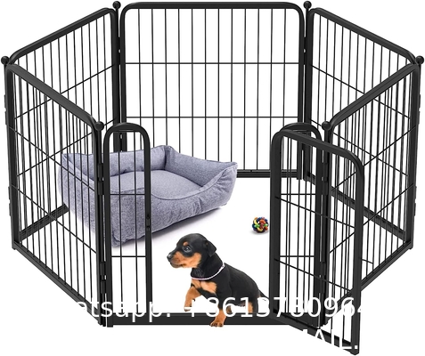 Large Stainless Steel Dog Crate XL 43 inch Indoor Kennel Cages and Playpen for Training Large Dog Outdoor