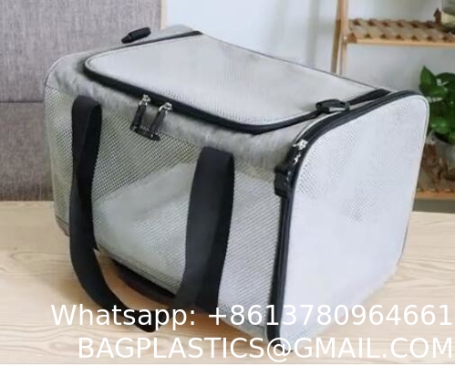 Cat/Dog/Pet/Puppy Carrier,Top Load Pets Travel Carriers for Cats Dogs with Shoulder Strap & Removable Mat,Mesh Cat