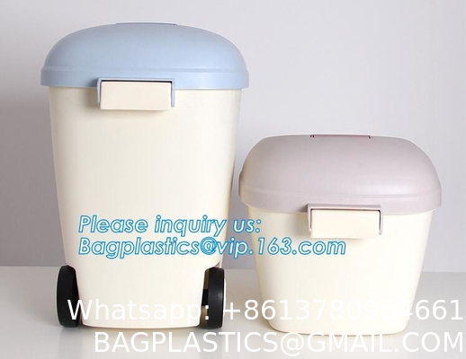 Pet Food Storage Container - 8 Quart Capacity Bird Seed Container & Dog Food Storage, with Durable Grip Handle