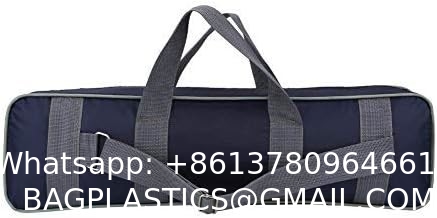 Durable Canvas Fishing Rod & Reel Organizer Bag Travel Carry Case Bag- Holds 5 Poles & Tackle