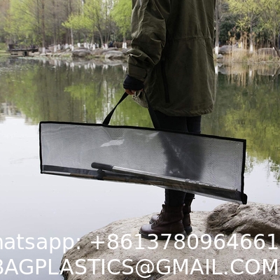 Fishing Rod Case Three Layers Fishing Rod Bag Oxford Folding Fishing Pole Bag Outdoor Waterproof Tackle Storage