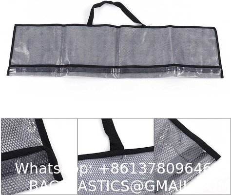 Fishing Rod Case Three Layers Fishing Rod Bag Oxford Folding Fishing Pole Bag Outdoor Waterproof Tackle Storage