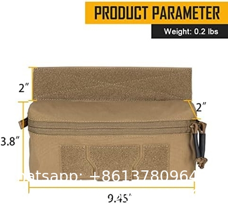 Outdoor Tactical Waist Bag, Tactical Drop Pouch with Hook and Loop for JPC CPC AVS Vest Utility Tool Pouch Fanny Pack