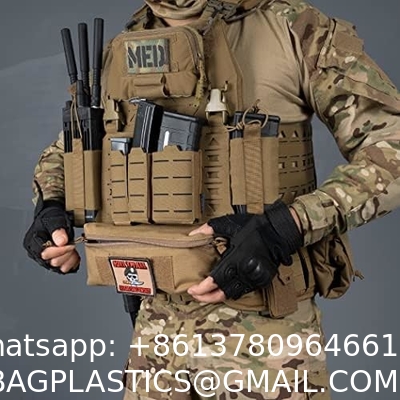Outdoor Tactical Waist Bag, Tactical Drop Pouch with Hook and Loop for JPC CPC AVS Vest Utility Tool Pouch Fanny Pack