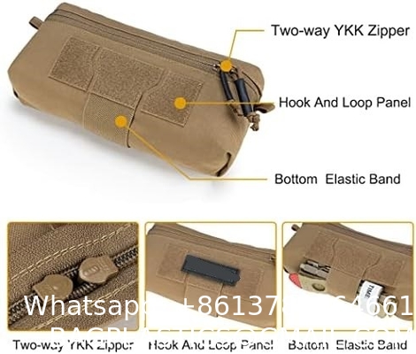 Outdoor Tactical Waist Bag, Tactical Drop Pouch with Hook and Loop for JPC CPC AVS Vest Utility Tool Pouch Fanny Pack