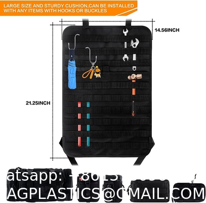 Tactical Front Seat Back Storage Bag/Hanger Bag Organizer With 5 Bags,Universal Fits For All Vehicel