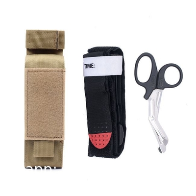 Tactical Tourniquet Storage Bag, 1000D Tactical Tourniquet Holder Molle Trauma Medcial Shears Holster TQ Pouch