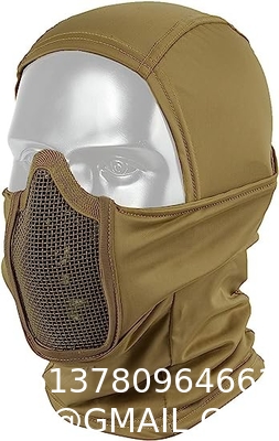 Tactical Steel Wire Protector Mask, Mesh Mask, Ninja Tactical Mask With Full Face Protection For Outdoor