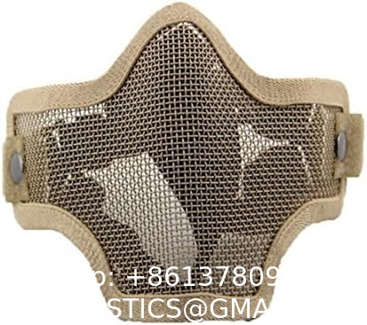 Tactical Steel Wire Protector Mask, Mesh Mask, Ninja Tactical Mask With Full Face Protection For Outdoor