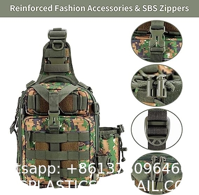 Fishing Backpack With Rod Holder Fishing Tackle Bag Fishing Gear Bag, Outdoor Camouflage Tactical Bag Fishing Bag