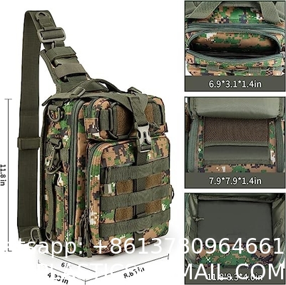 Fishing Backpack With Rod Holder Fishing Tackle Bag Fishing Gear Bag, Outdoor Camouflage Tactical Bag Fishing Bag