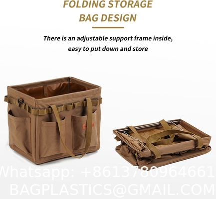 Outdoor Tactical Storage Bag, Tactical Utility Tote Bag For Outdoor Camping, Picnic Storage Bag With Handles Outdoor
