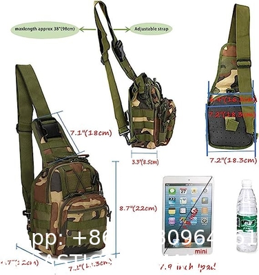 Tactical Shoulder Sling Bag Small Outdoor Chest Pack For Men Traveling, Trekking, Camping, Rover Sling Daypack