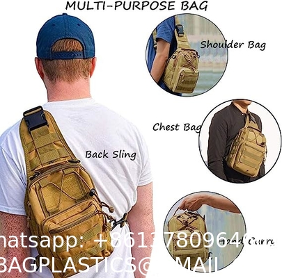Tactical Shoulder Sling Bag Small Outdoor Chest Pack For Men Traveling, Trekking, Camping, Rover Sling Daypack